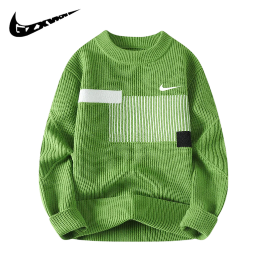 NK - Pull Tricoté Polyvalent à Blocs de Couleurs pour Homme