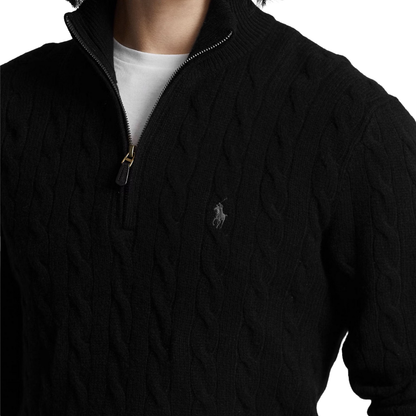 OUTLET™ Cashmere Cable Knit Sweater (Black Friday)