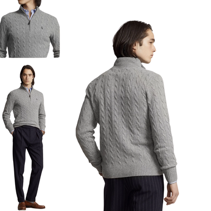 OUTLET™ Cashmere Cable Knit Sweater (Black Friday)