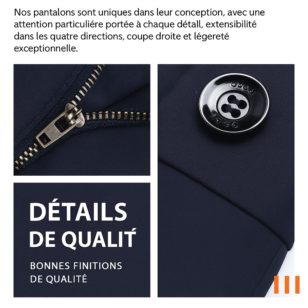 【🔥Prix le plus bas du jour】Pantalon classique à haute élasticité pour hommes