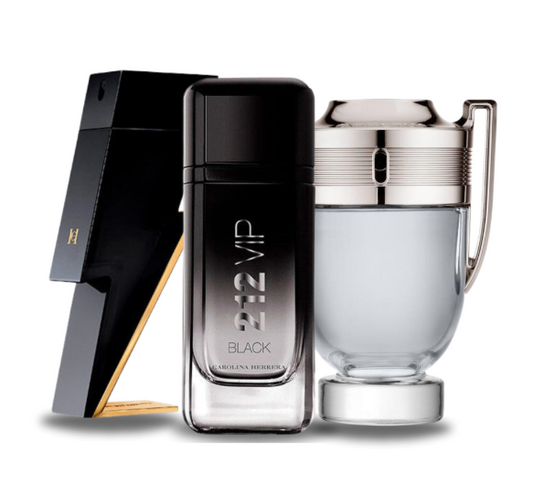 3 Parfums Bad Boy, 212 VIP Black & Invictus Paco Rabanne (PAYEZ 1 OBTENEZ 3)